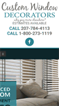 Mobile Screenshot of customwindowdecorators.com
